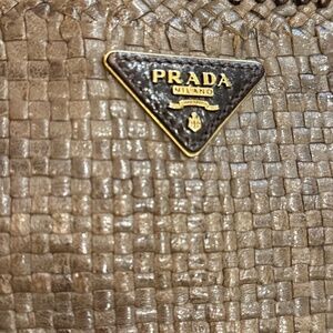 PRADA Madras Tote